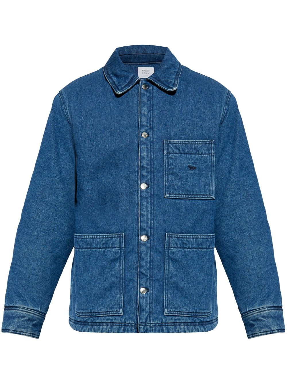 Padded workwear denim jacket - Blue