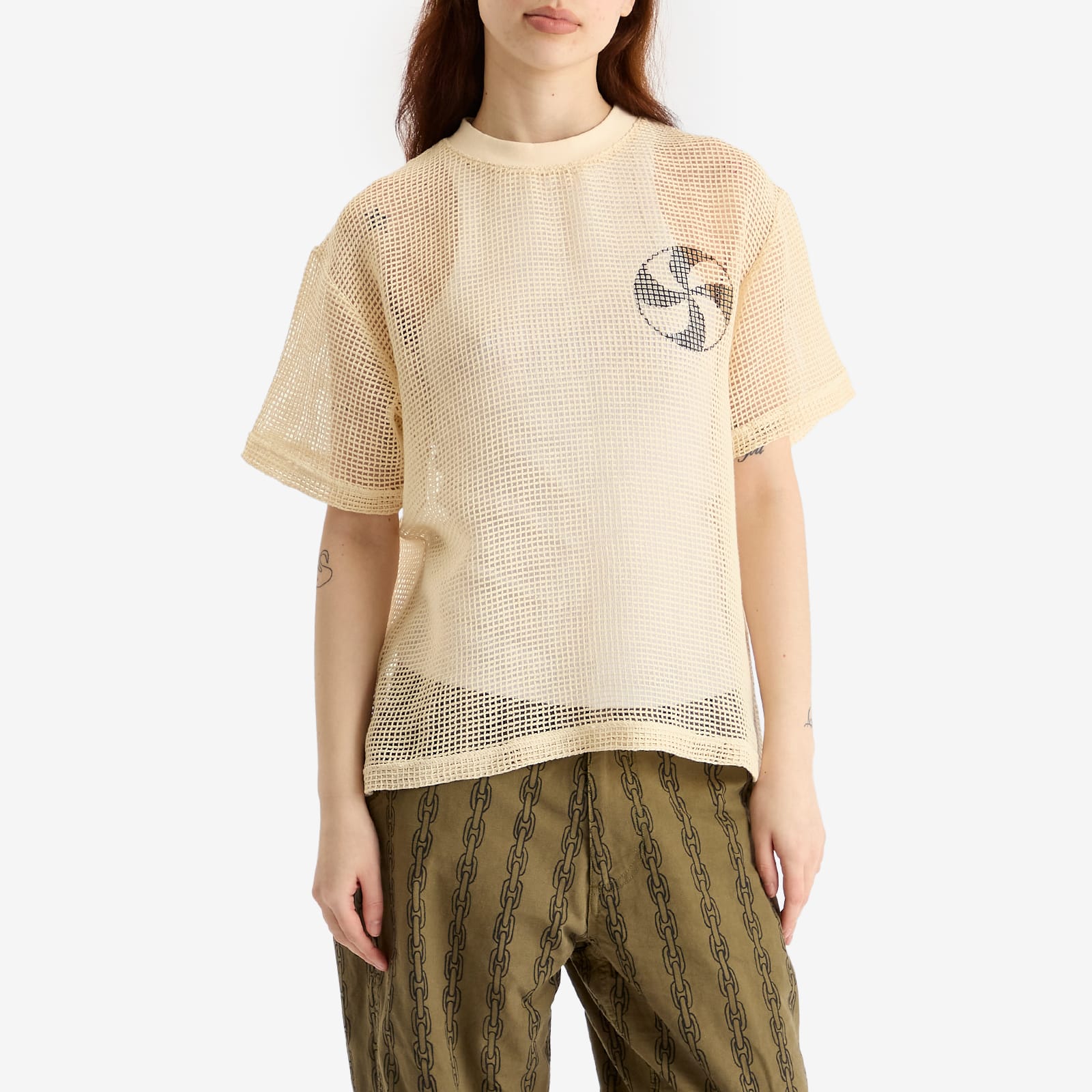 Heresy Women's Mesh T-Shirt in Ecru