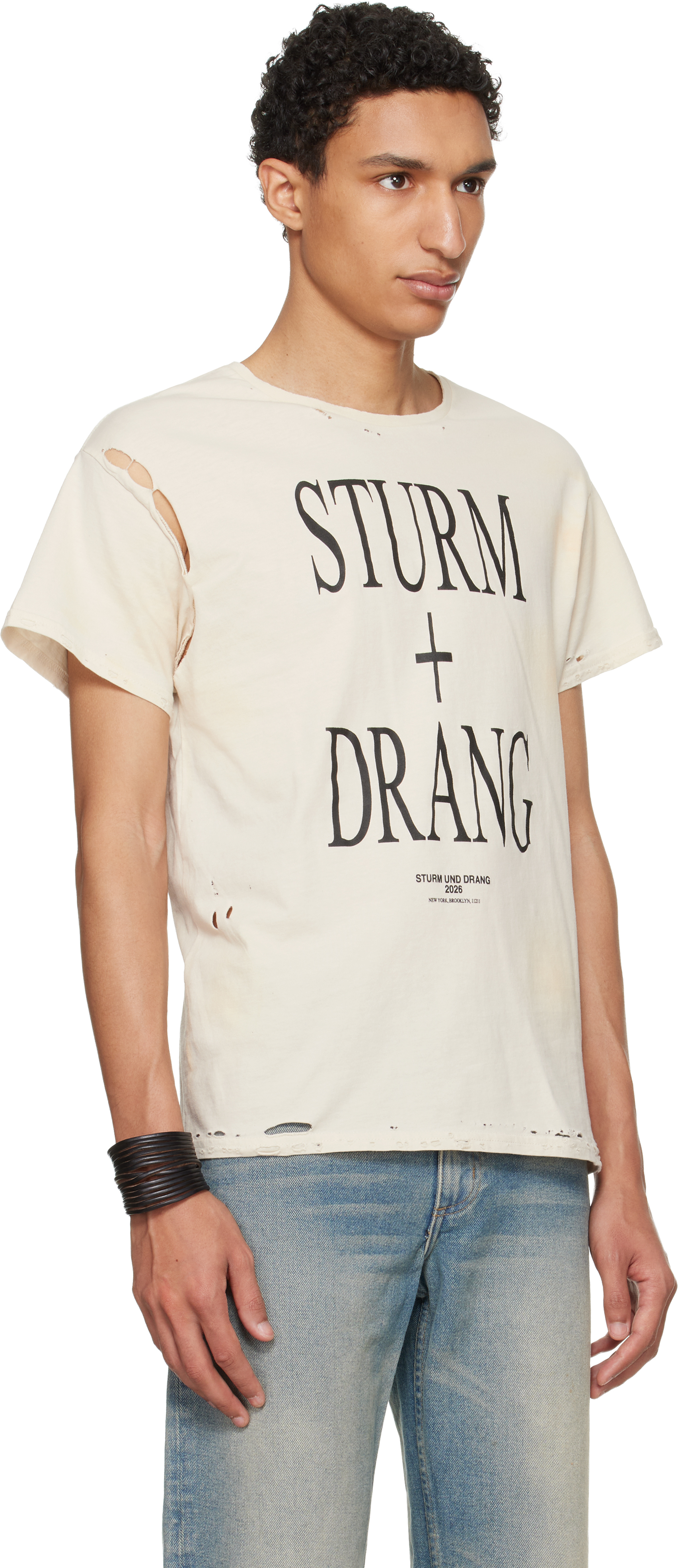 Off-White EET Stains Distressed ‘Sturm und Drang’ T-shirt