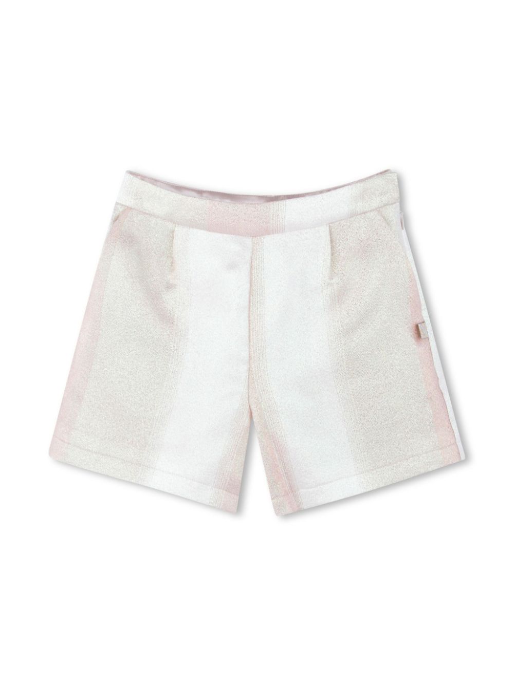 Faded-effect shorts - White