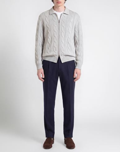 Man Cardigan Light grey Size 48 Virgin Wool, Viscose, Cashmere