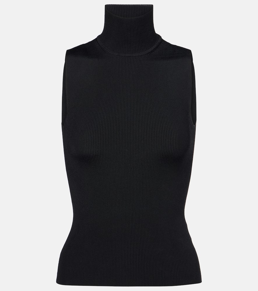 Benita ribbed-knit turtleneck top