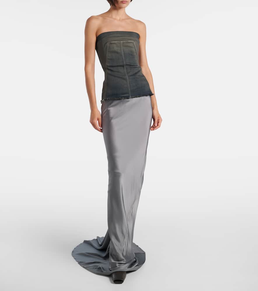 Coda satin maxi skirt