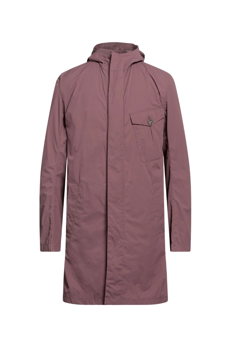 Technical Nylon Coat — Purple