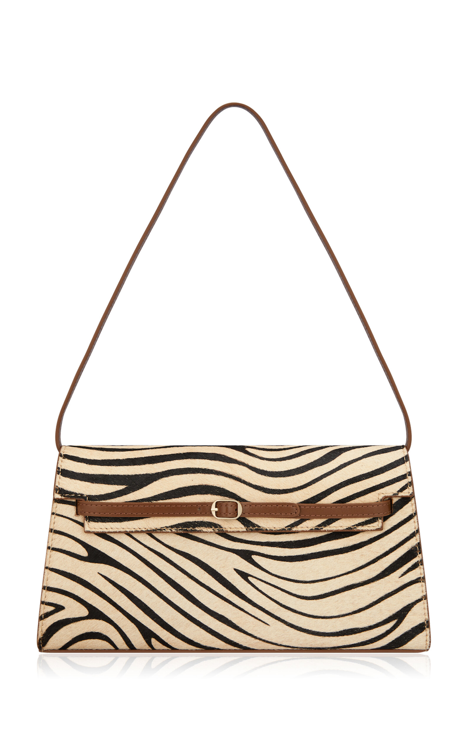 Zebra-Print Pony Hair Shoulder Bag - Moda Operandi