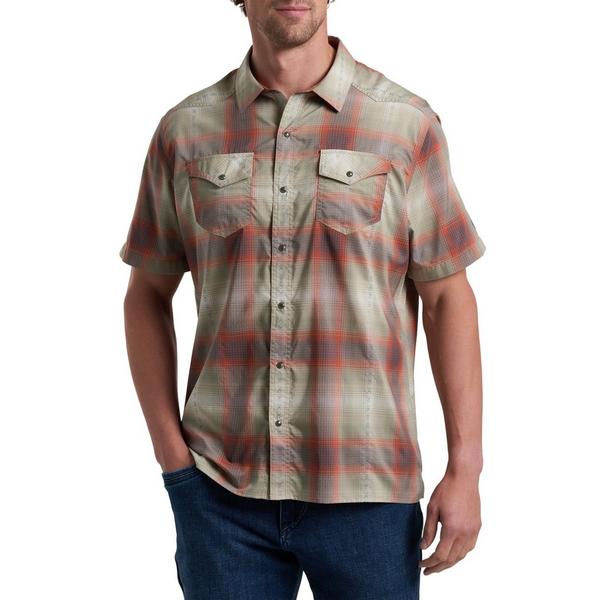 Men's Konquer Button Up Shirt Medium Sunset Haze
