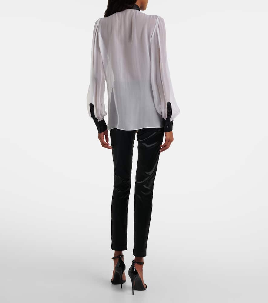 Sheer silk shirt