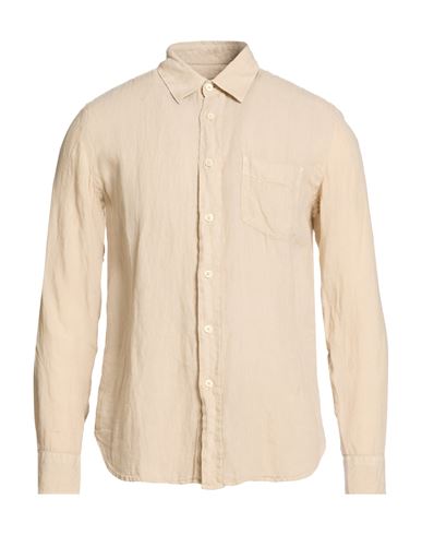 Man Shirt Beige Size XXL Linen