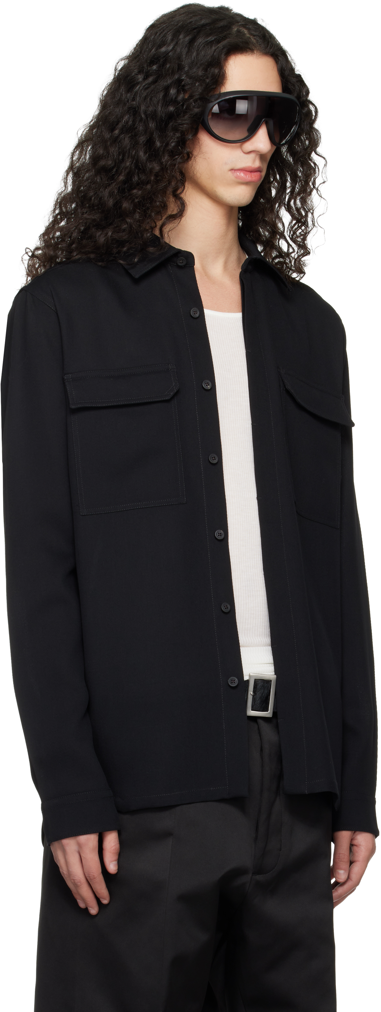 Black Temple Work Shirt