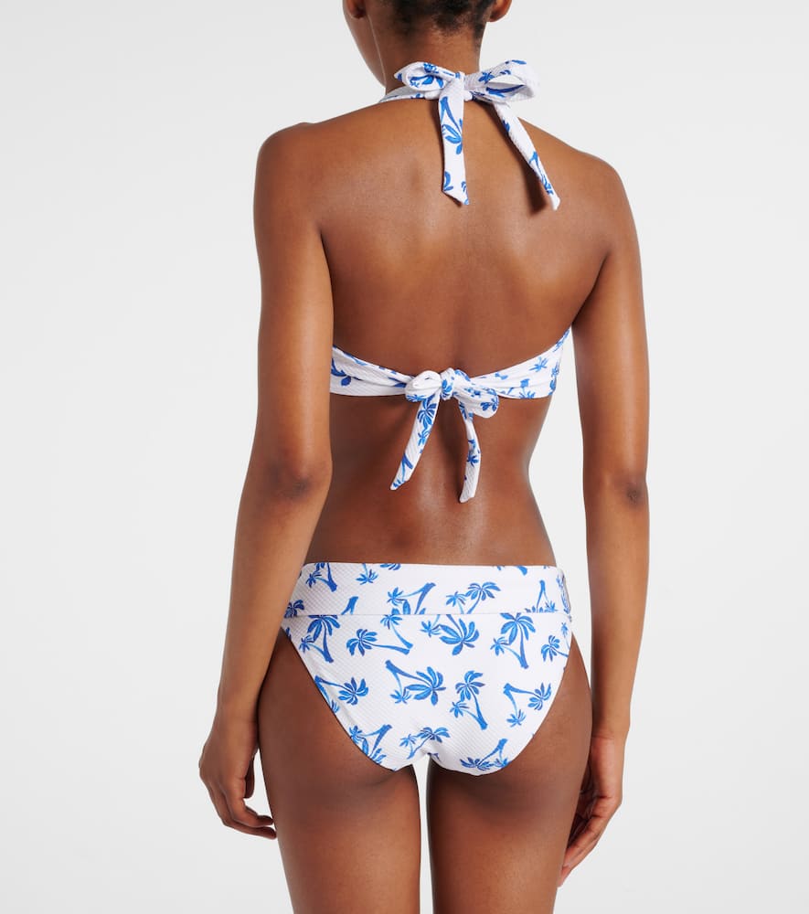 Heidi Klein Palm Beach printed bikini top