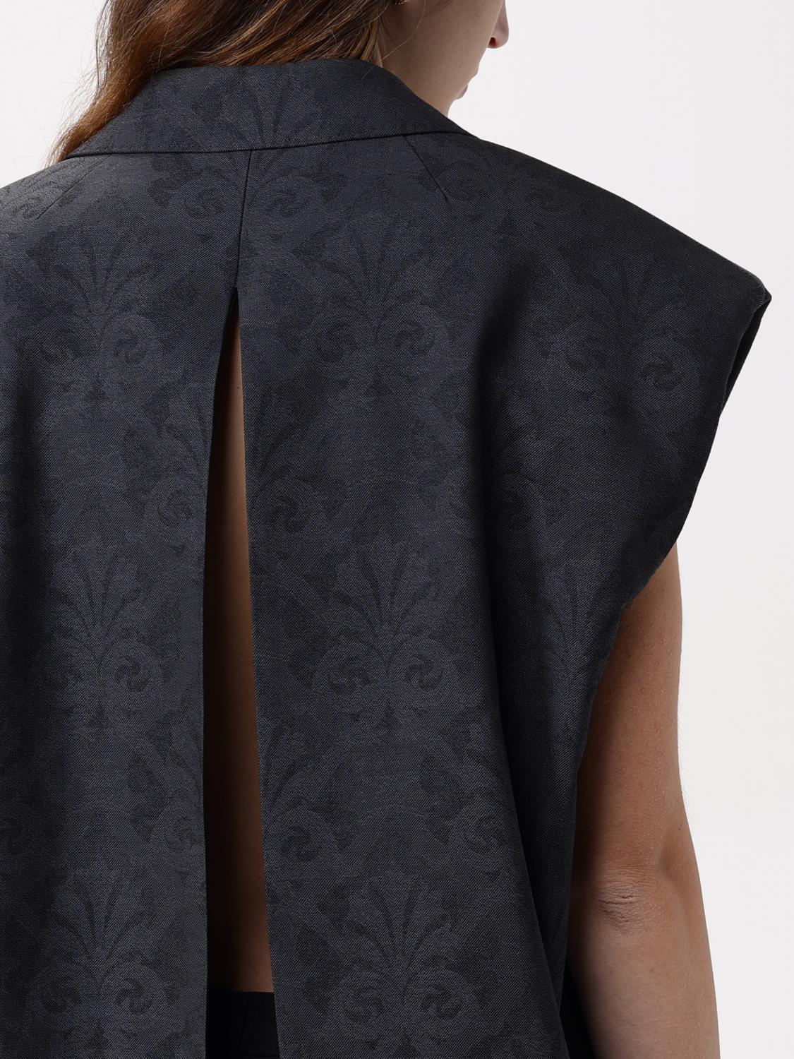 Wool jacquard waistcoat - Grey