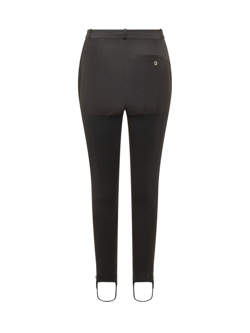 Black Slim Flat Front Pants