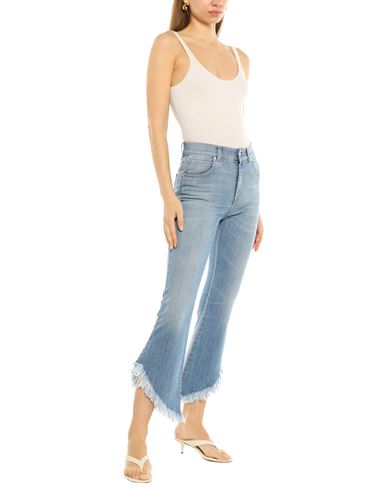 Woman Jeans Blue Size 28 Cotton, Elastane