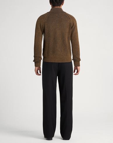 Man Cardigan Camel Size 38 Wool, Cashmere