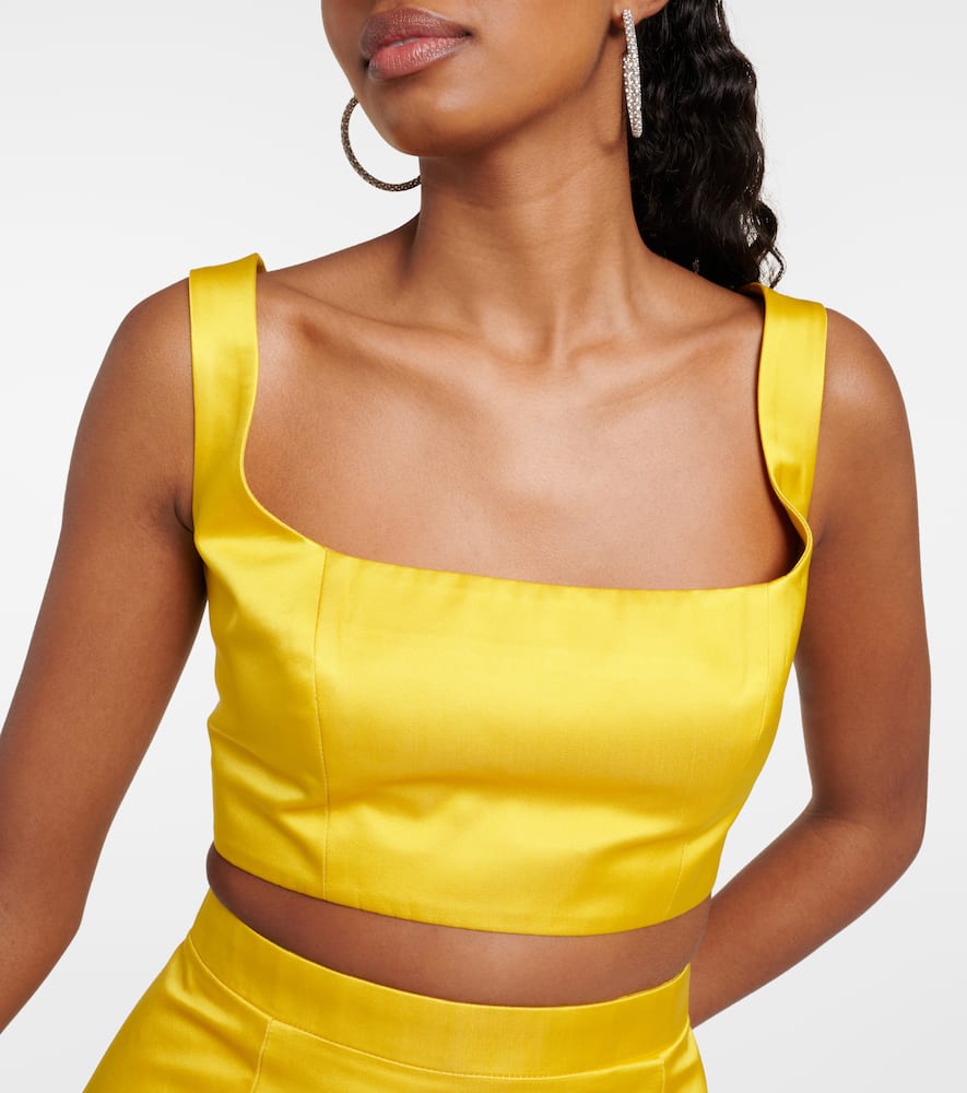 Embellished jacket and crop top set