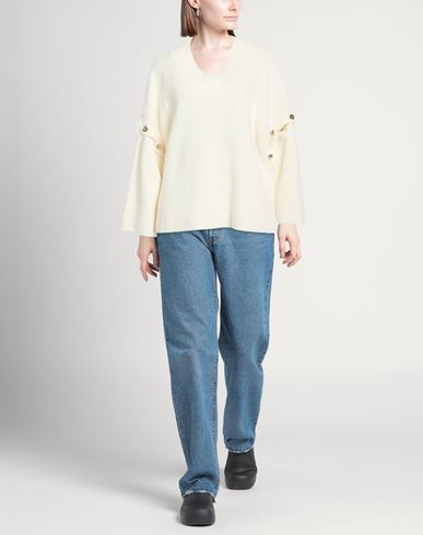 Woman Sweater Cream Size ONESIZE Viscose, Polyamide, Wool, Cashmere