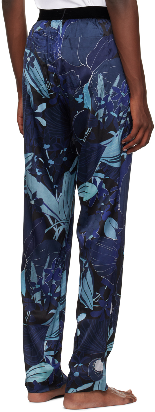 TOM FORD Blue Silk Pyjama Pants