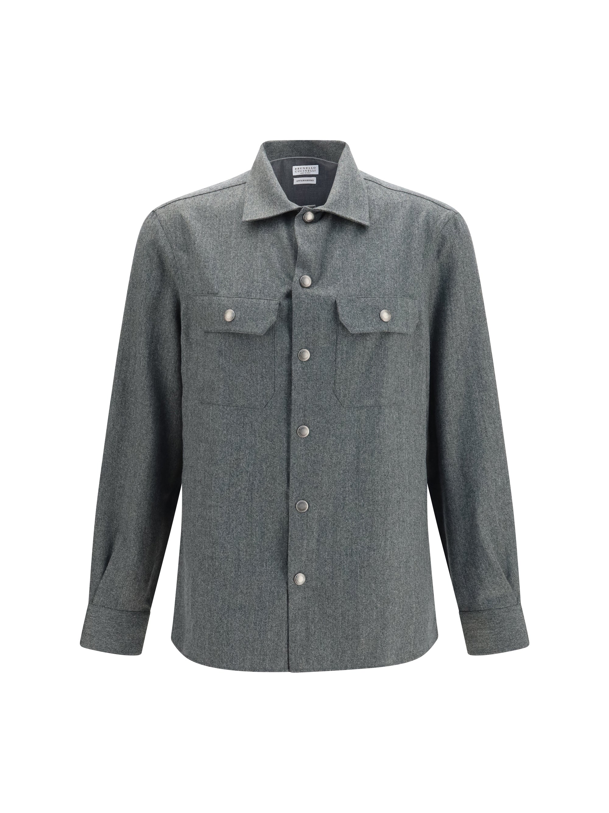 Virgin Wool Shirt — Green