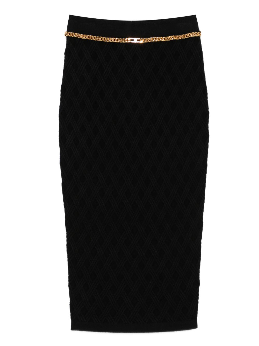 Knitted midi skirt