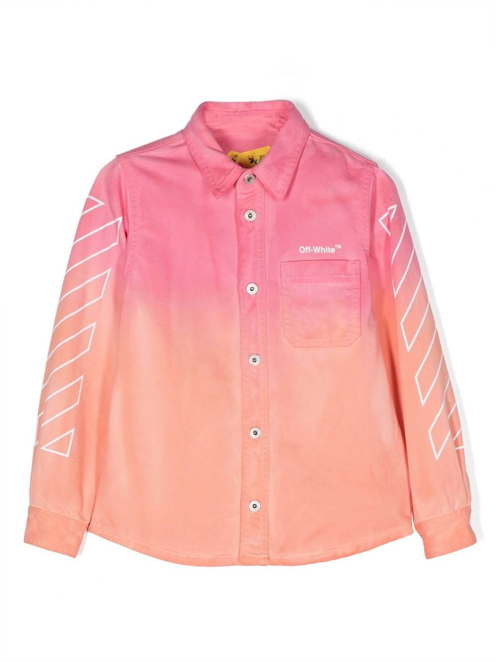 Tie-dye effect long sleeved shirt - Pink