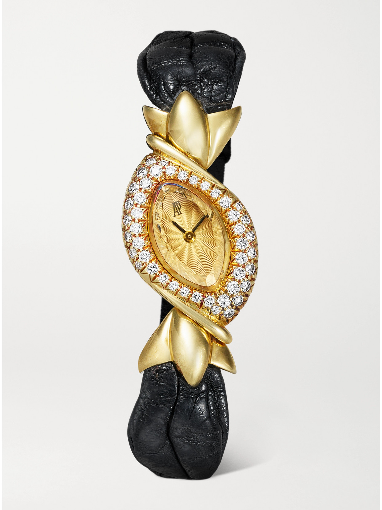 + Audemars Piguet Vintage 1986 Baroque Quartz-movement 18-karat Gold And Diamond Watch (6.5" Wrist) - One size