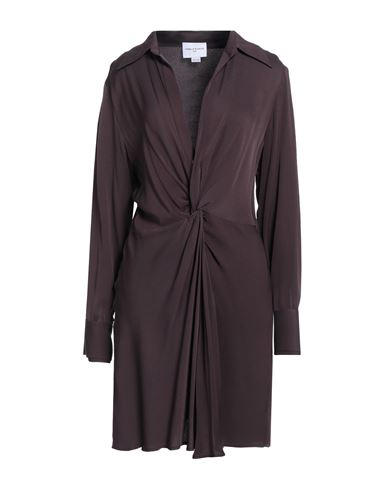 Woman Mini dress Chocolate brown Size XS Viscose