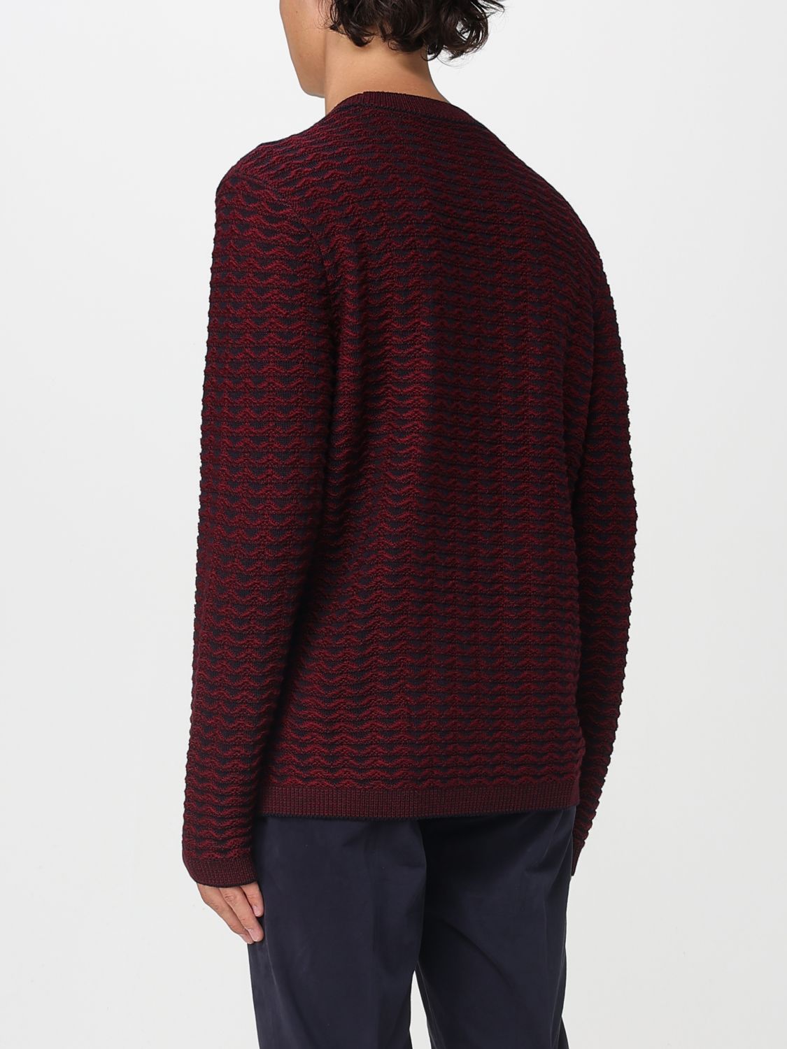 Sweater Men color Burgundy