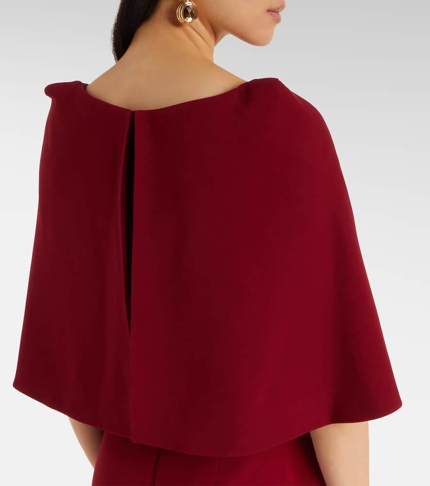 Caped cady gown