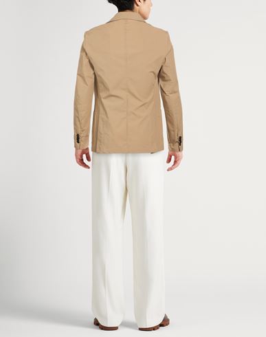 Man Blazer Camel Size 38 Cotton, Elastane