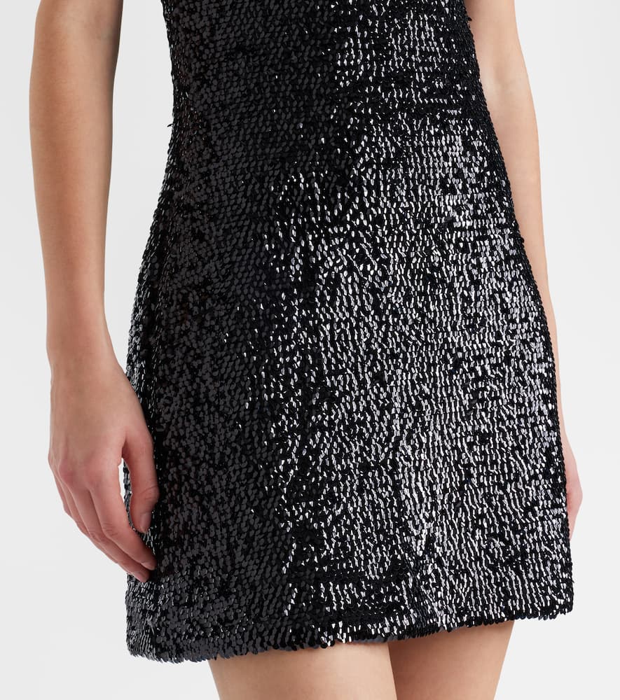 Isla sequined halterneck minidress