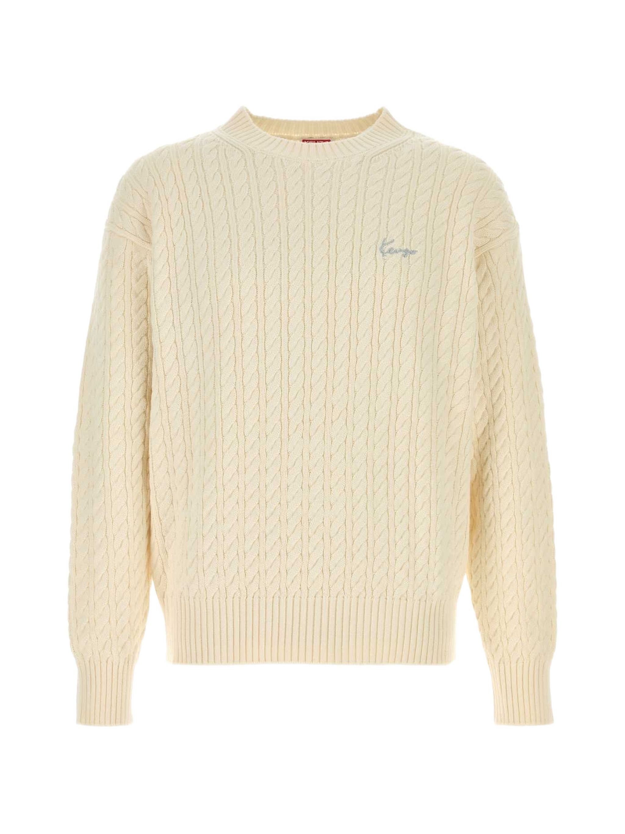 Men's Off-White Knit Jumper