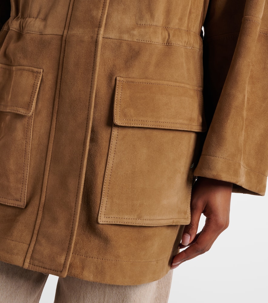 Suede field jacket