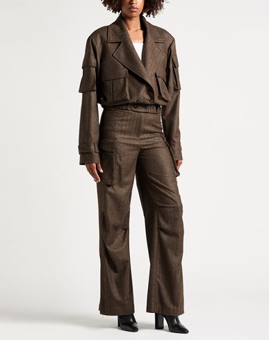 Woman Suit Brown Size XS Wool, Cashmere