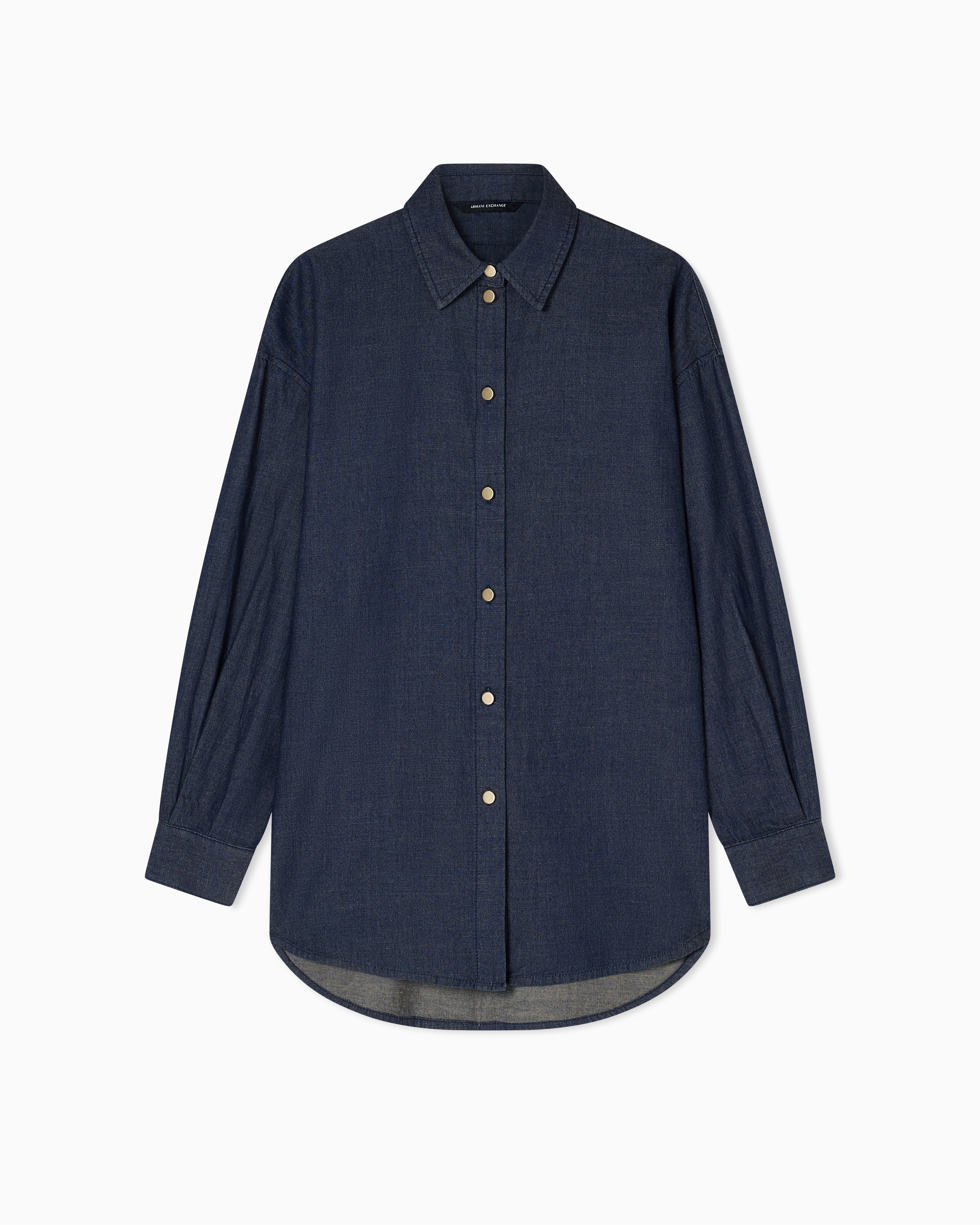 Chambray fabric shirt
