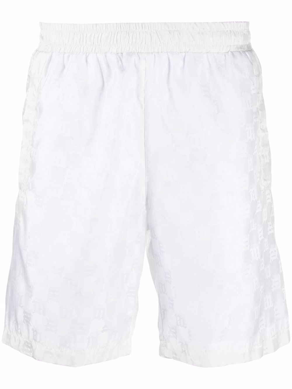 Monogram-print track trousers - White