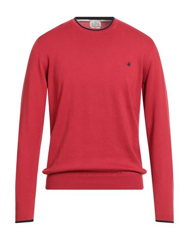 Brooksfield Man Sweater Red Size 42 Cotton