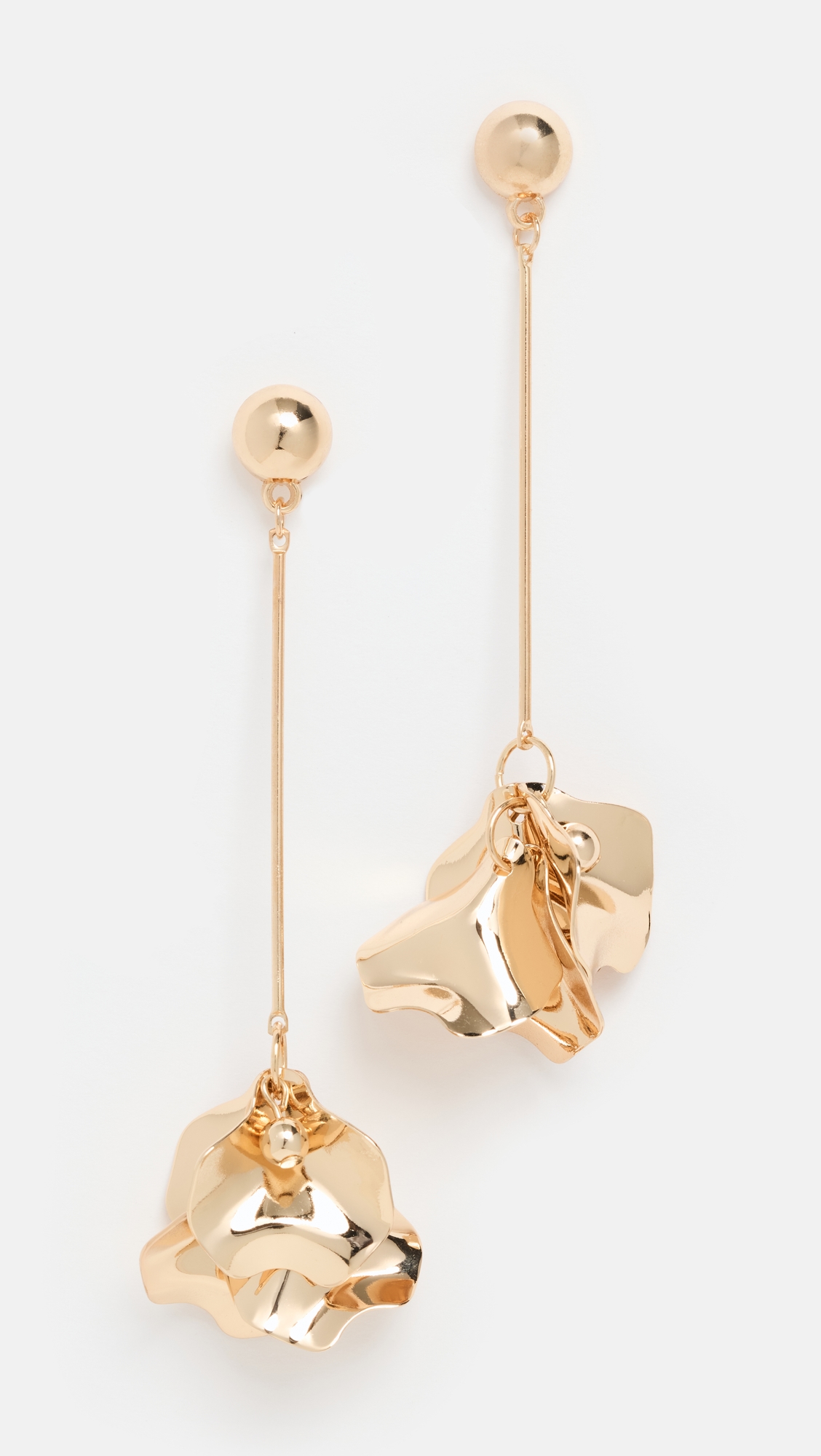 Petunia Earrings Gold One Size