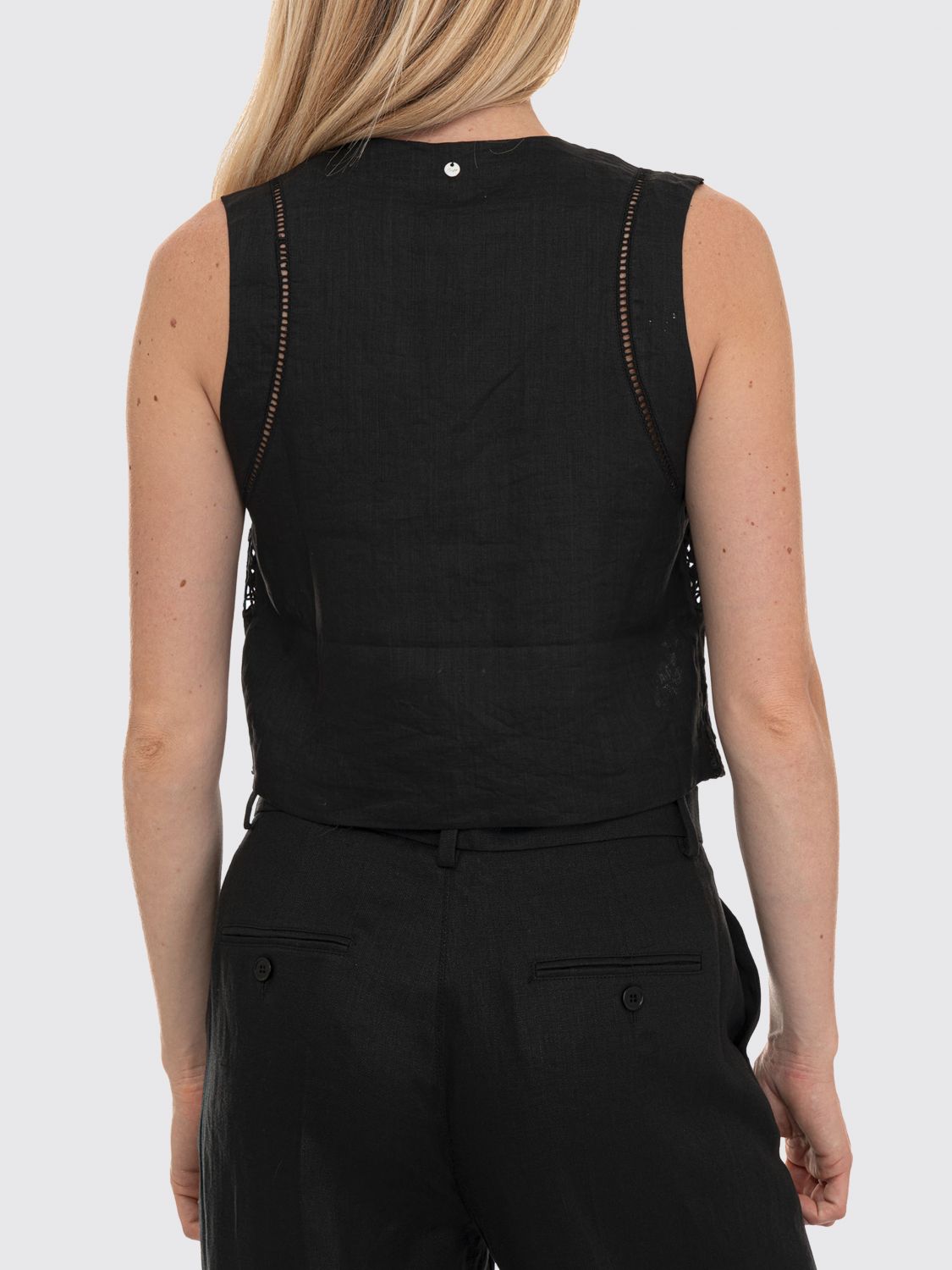 Top Woman color Black