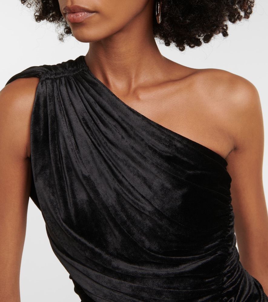 Lilies Amira one-shoulder velvet top