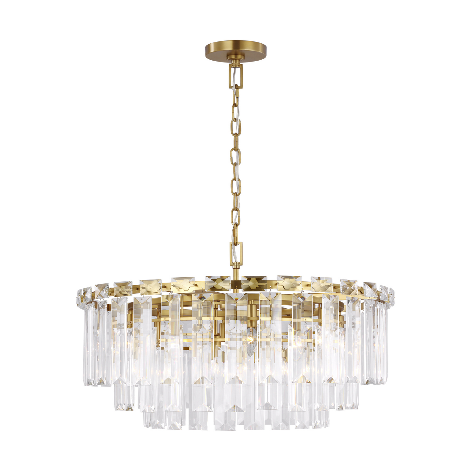Arden 16-Light Chandelier in Burnished Brass by Chapman & Myer