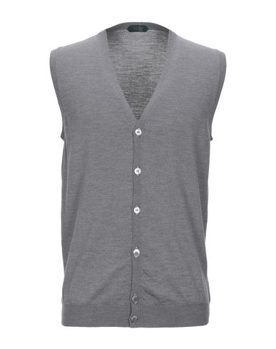 By Slowear Man Cardigan Grey Size 36 Virgin Wool, Polyamide