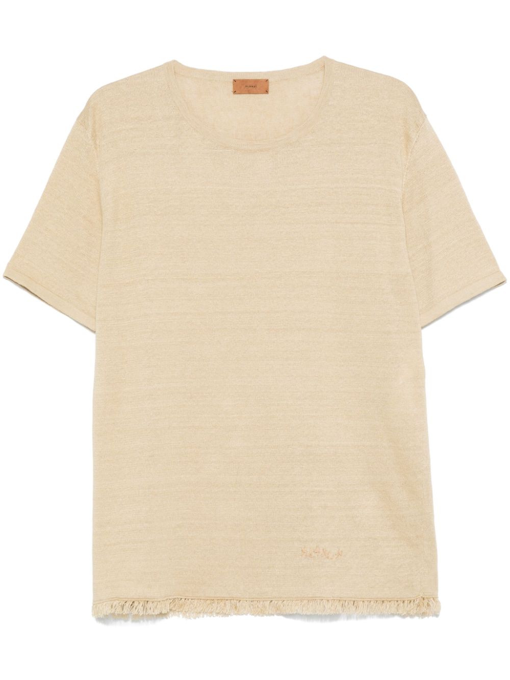 Linen T-shirt - Neutrals