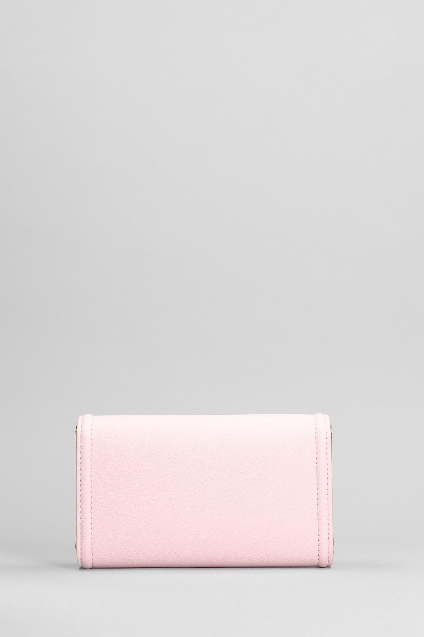 Clutch In Rose-pink Faux Leather