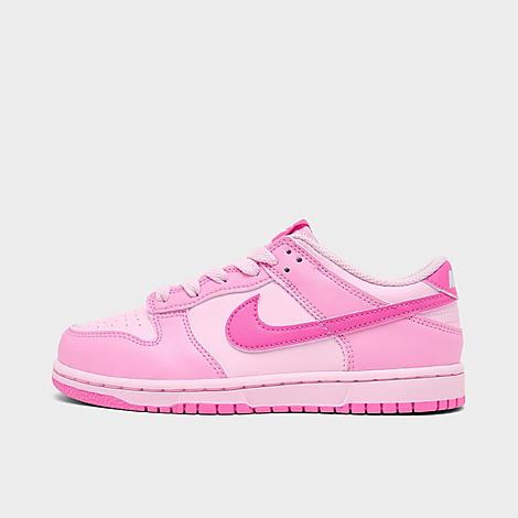Girls' Little Kids Dunk Low Casual Shoes in Pink Rise/Playful Pink/Pink Foam