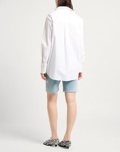 Jw Anderson Woman Top White Size 6 Cotton, Polyester, Nylon