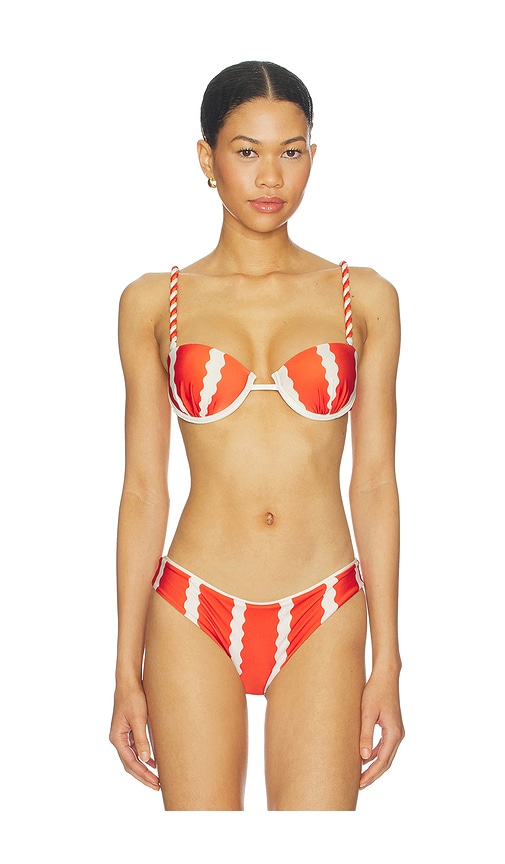 Ancora Bora Bikini Top in Orange. - M also in L, S