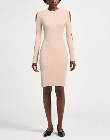 Woman Mini dress Beige Size ONESIZE Viscose, Polyester