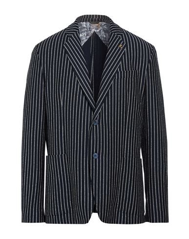 Man Blazer Blue Size 46 Viscose, Polyamide, Cotton, Elastane