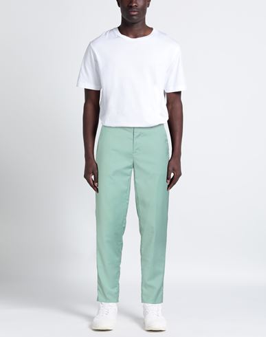 Man Pants Light green Size 30 Polyester, Viscose, Elastane