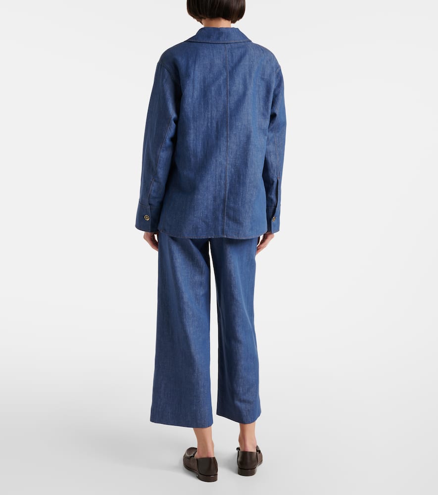 Ginny cotton and linen twill jacket